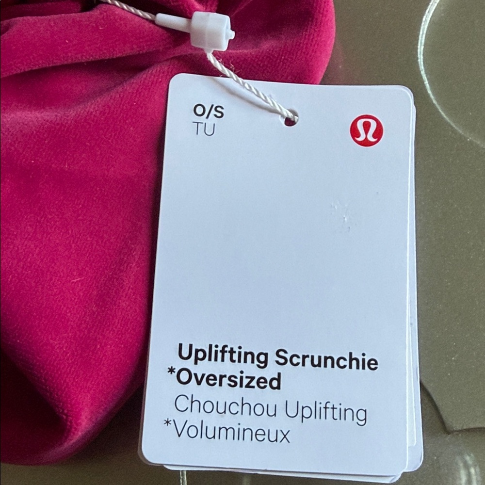 🆕 LULULEMON Uplifting Oversized Scrunchie Velvet Berry Rumble NWT - Picture 5 of 9